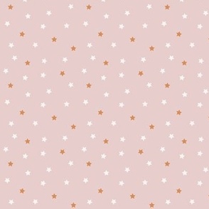 pink and red preppy christmas - tossed stars - pink_small