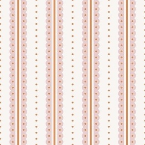 pink and red preppy christmas - abstract vertical stripes - cream_mini