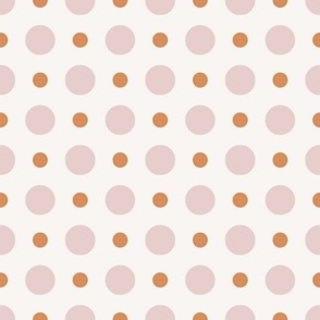 pink and red preppy christmas - polka dots - cream_small