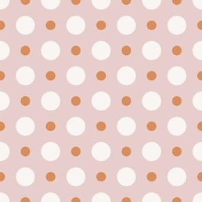 pink and red preppy christmas - polka dots - pink_small
