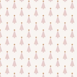 pink and red preppy christmas - minimalist christmas trees - cream_small