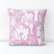 just cattle candy pink white large