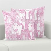 just cattle candy pink white large