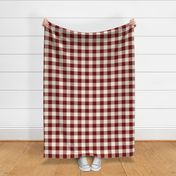GIngham | Burgundy/Deep Red | Small Scale | 8x8