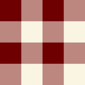 GIngham | Burgundy/Deep Red | Small Scale | 8x8