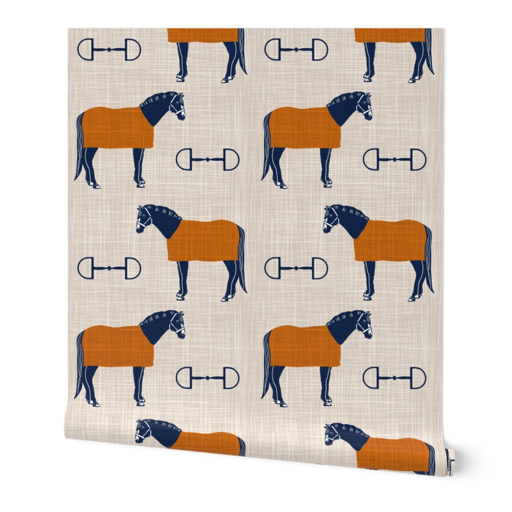 Bits and Blankets, Large Scale Equestrian Print by Shelly Turner 