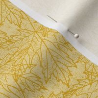 Tossed maple leaves marigold | medium