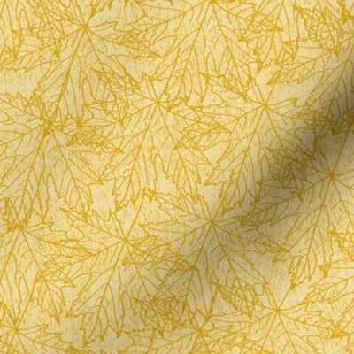 Tossed maple leaves marigold | medium