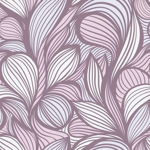 Purple Modern Intangible Pattern Waves - Vector Seamless Pattern