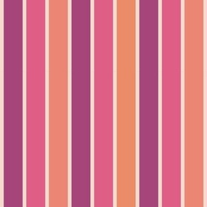 Stripes - Bright Pink, Purple, Orange