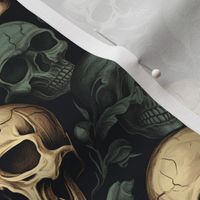 Gothic Skulls, Realistic Human Skull Pattern