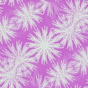 Snow Crystals winter time art design fabric pattern 