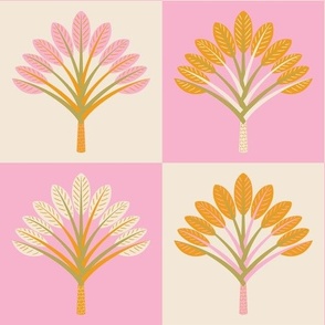 Pink Pop-art Palmtrees