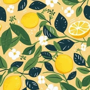 lemons and flowers