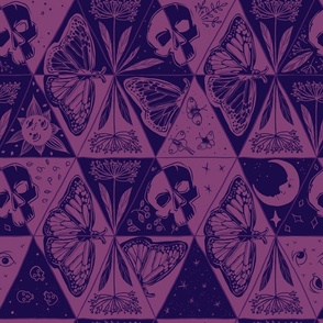 Gothic halloween pattern triangle