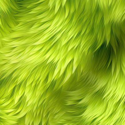 monster fur green 