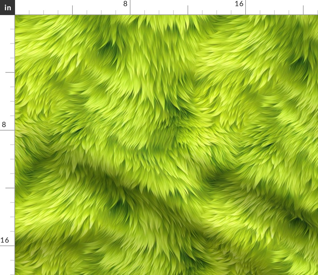 monster fur green 