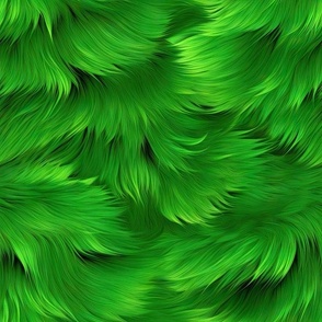 monster fur green