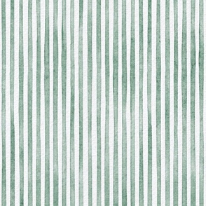 watercolor green stripe - emerald color - botanical green stripe wallpaper