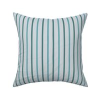 Micro pale pastel blue and teal organic stripe
