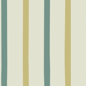 Pastel sage and olive green organic stripe
