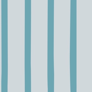 XL pale pastel blue organic stripe