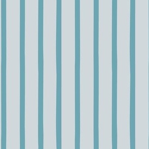 Micro pale pastel blue organic stripe