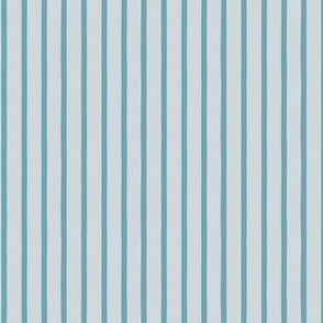 Mini-micro pale pastel blue organic stripe