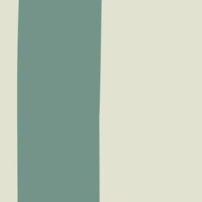 XL pale pastel sage green organic stripe