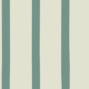Large pale pastel sage green organic stripe
