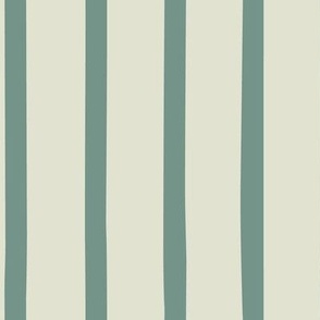 Pale pastel sage green organic stripe
