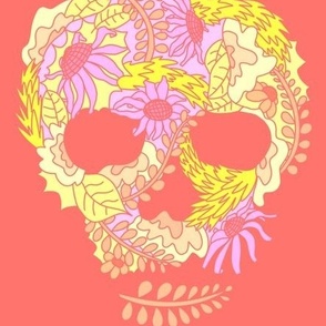 Bright Floral Skull