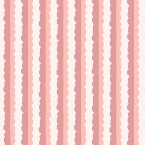 Stacked Stone Stripe in Rose and Peach