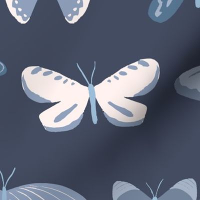 Butterfly Flutter in Midnight Blue (Jumbo)