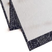 Spider Webs with Dew - Navy