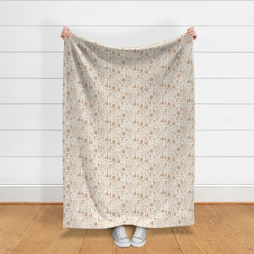 Camping trip_Camp life_kids_Medium_cream porcini taupe_Hufton Studio