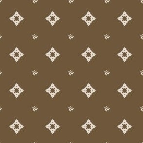 Dots and Diamonds Blender - Brown and Cream