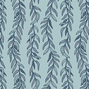 Willow Leaves, Soft Blue