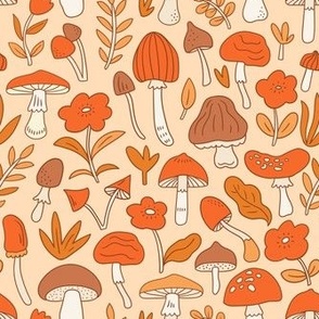 Autumn and mushrooms (medium scale)