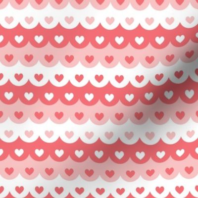 Hearts scallops (red)