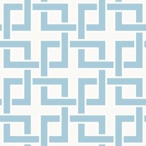 Preppy Lattice Sky Blue