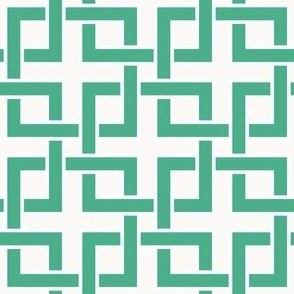 Preppy Lattice Malachite Green