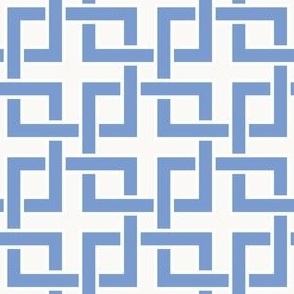 Preppy Lattice Cornflower