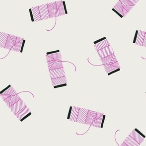 Sewing Hobbie | Ditsy Pink Thread Spools
