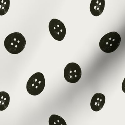 Black Buttons | Funky Polka dots