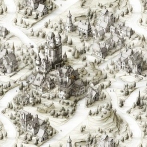 Isometric Fairytale Town