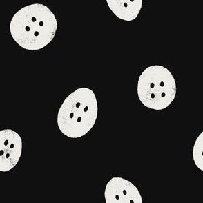Charcoal Buttons | Funky Polka dots