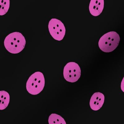 Pink Buttons | Funky Polka dots | Dark Background