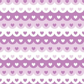 Hearts scallops (purple)
