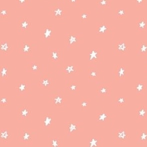 Peachy Pink Stars